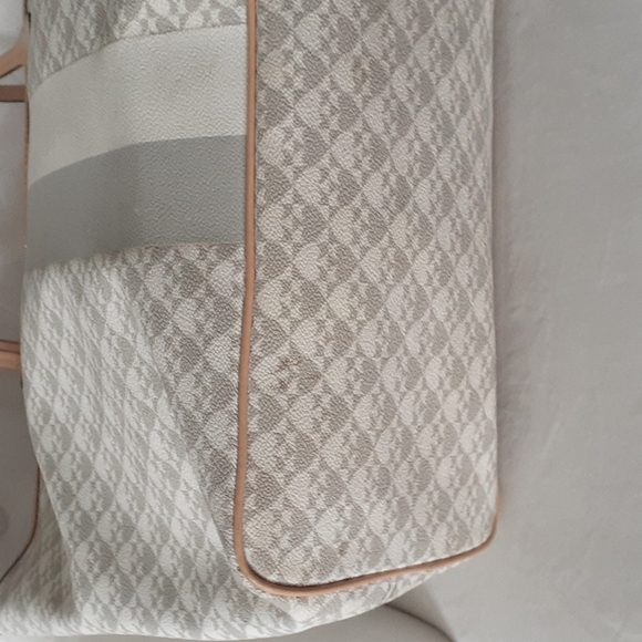 Kate spade gray cream canvas tote bag - Picture 9 of 16